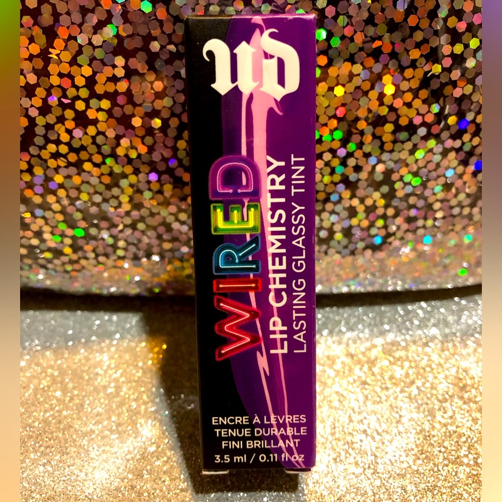 BNIB! Urban Decay Wired Lip Chemistry Lasting Glassy Tint in GRAVITY